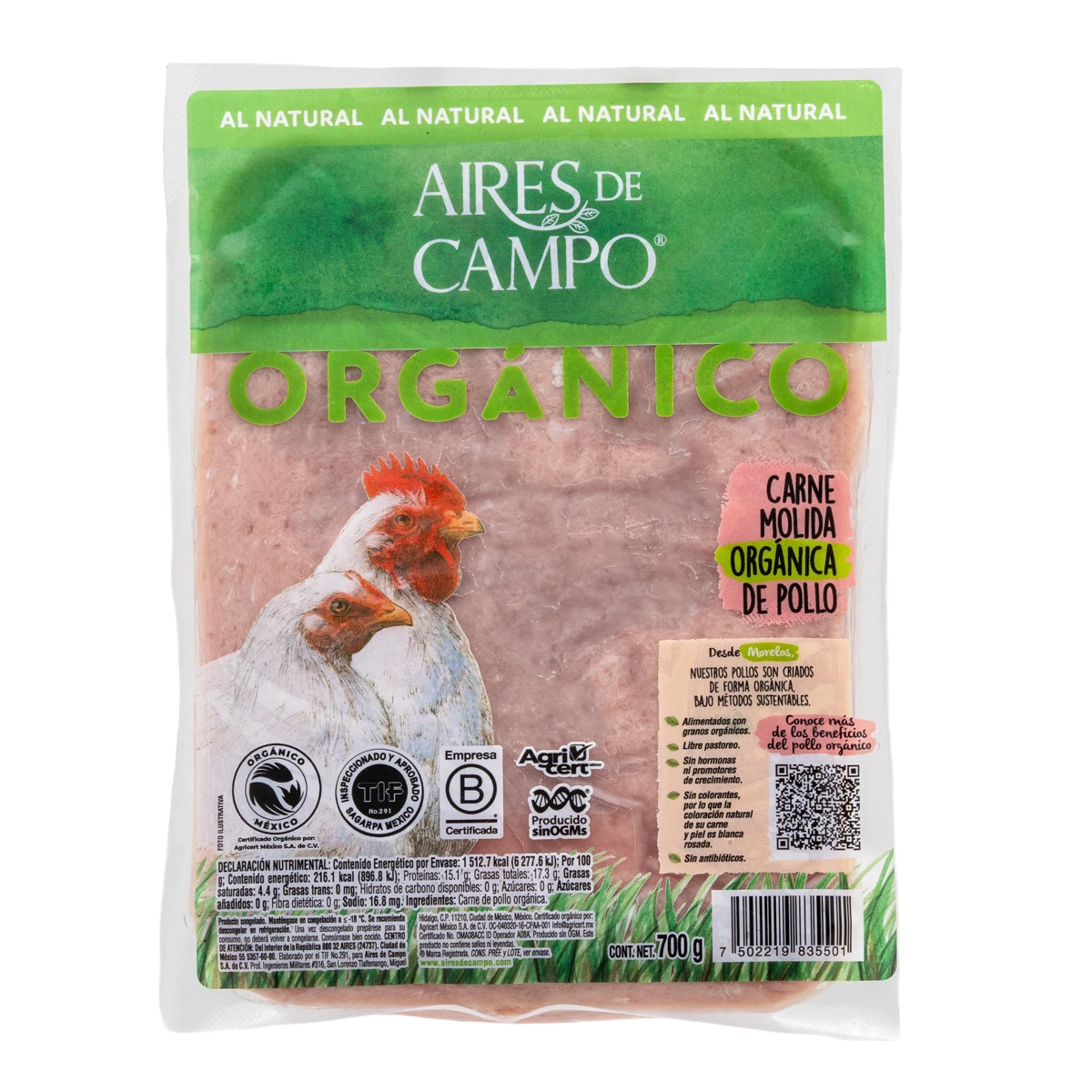 MOLIDA ORGANICA DE POLLO 700 GRS-1
