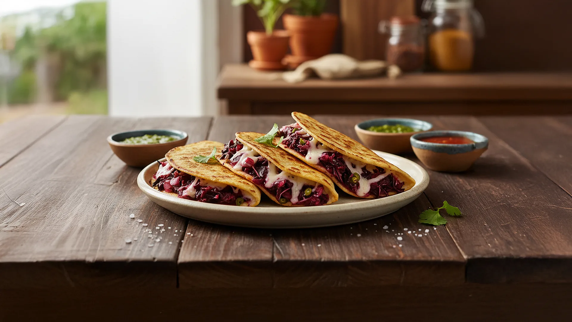 <span>Quesadillas de Jamaica</span>
