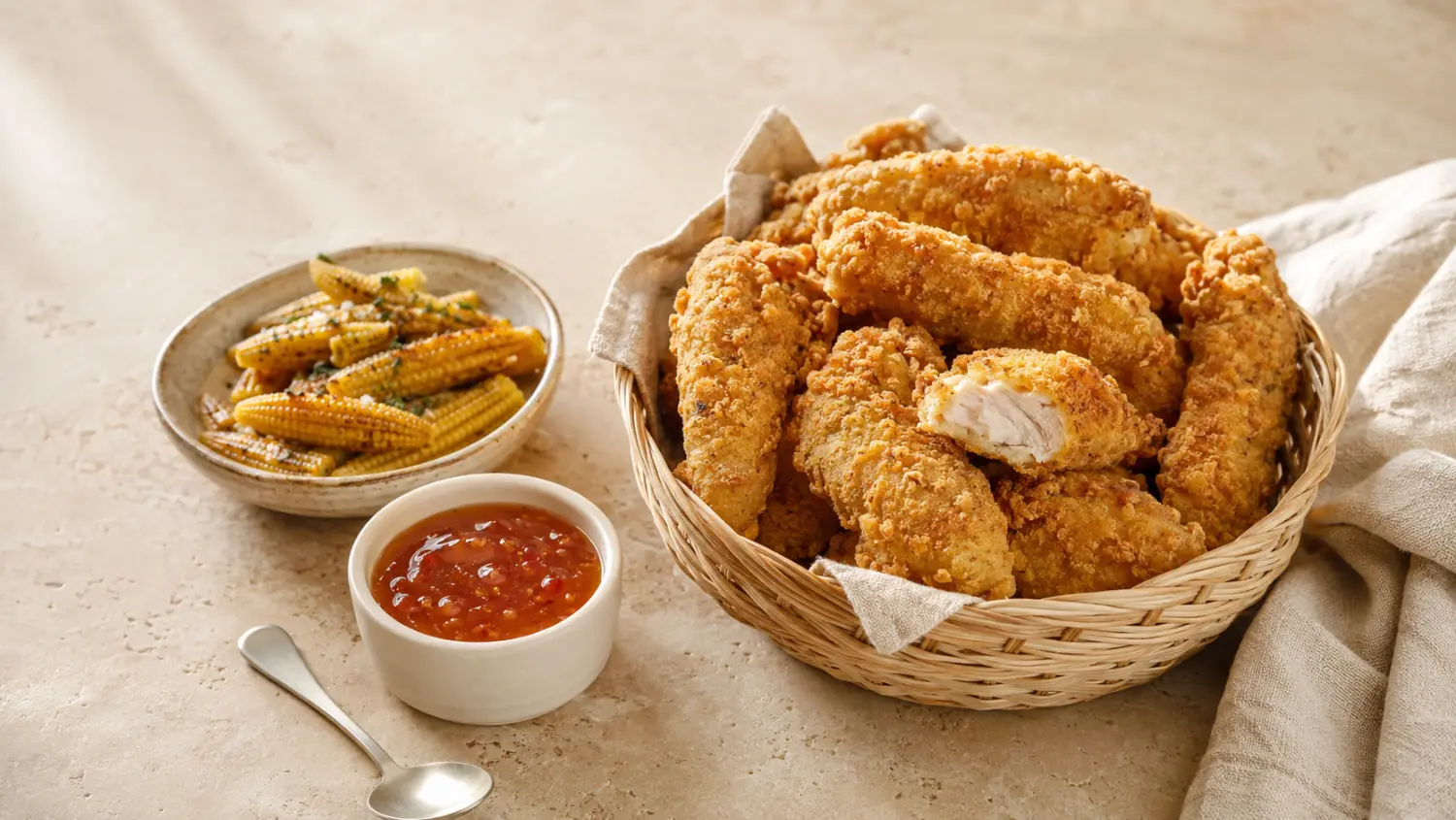 <span>Deditos de pollo healthy</span>
